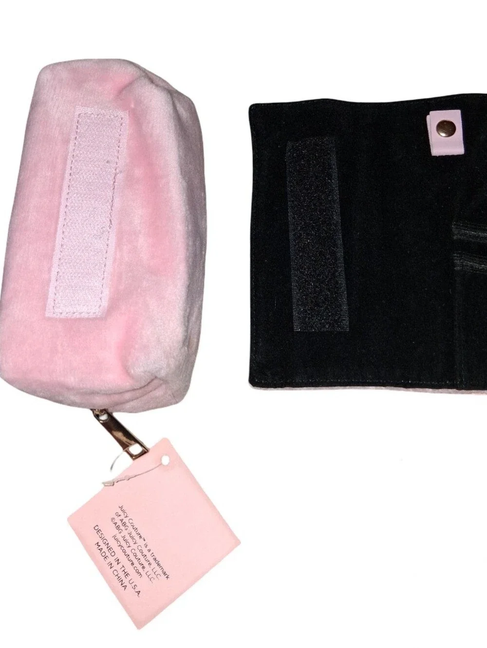 Juicy Couture Large Cosmetic Bag & Roll Up Organizer NWT